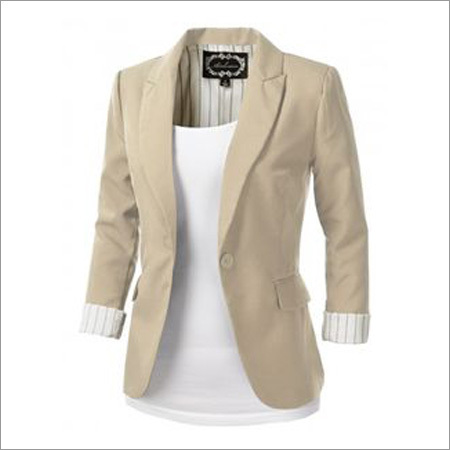 Ladies Blazer - Cotton Blend, Various Sizes and Colors | Soft Texture, Shrink Resistant, Defect Free Stitching