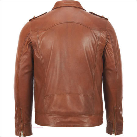 Brown Leather Motorcycle Jacket