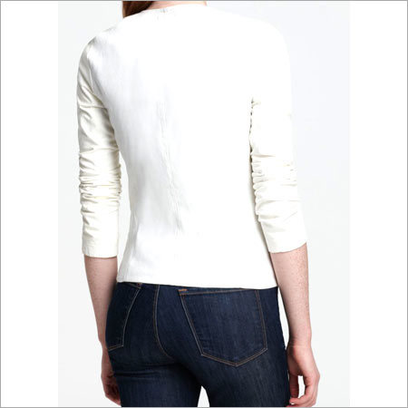 Ladies Tan Leather Jacket