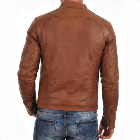 Brown Leather Motorcycle Jacket
