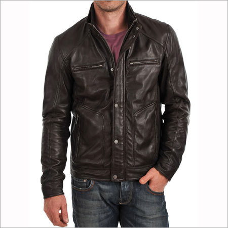 Black Leather Jackets - Leather, S-xxl, Black | Zipper Closure, Multiple Pockets, Polyester Lining, Comfortable Fit