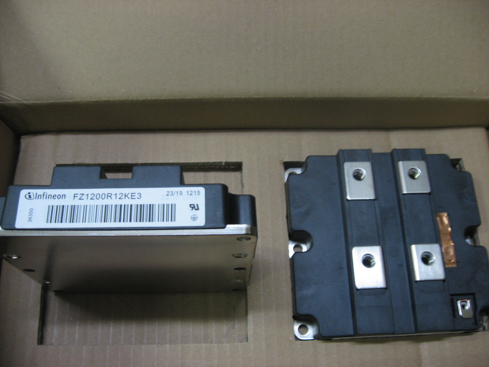 Fz1200r16kf4 Igbt Module - 1200v Rated Voltage, 10 Cm Size, Black Color | 90 Days Warranty, Designed For Ups Applications
