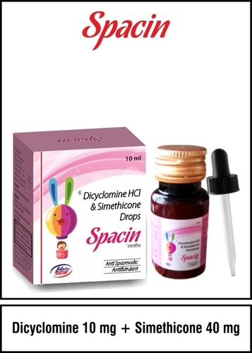 Dicyclomine 10mg + Simethicone 40mg - 10 Milliliter Liquid Drops | Relieves Infant Colic, Gas & Gastric Irritations, Restores Little Ones' Smiles