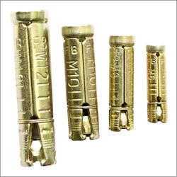 Anchor Fasteners - Carbon Steel, Custom Size, Gold Color | Rust-Free, Coated Finish, Hard Hardness, 1st Class Grade, Round Shape