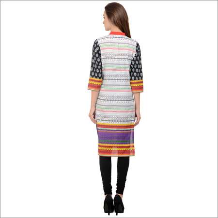 Plain Printed Cotton Kurti