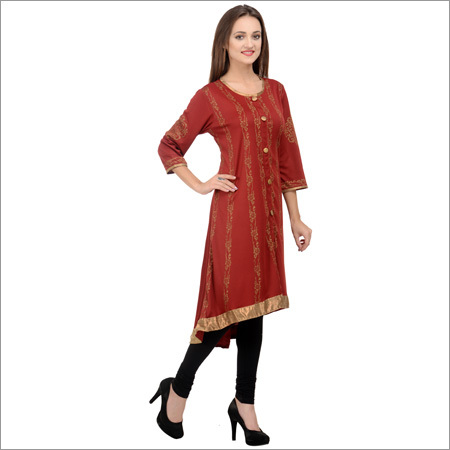 Knit High N Low Style Kurti