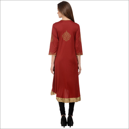 Knit High N Low Style Kurti