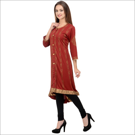 Knit High N Low Style Kurti