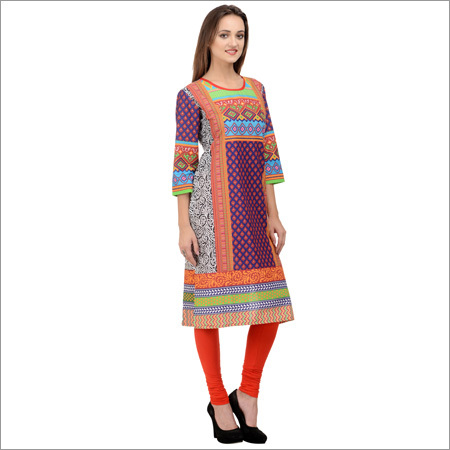 Multicolor Cotton Kurti