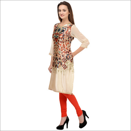 Designer Long Cotton Kurti