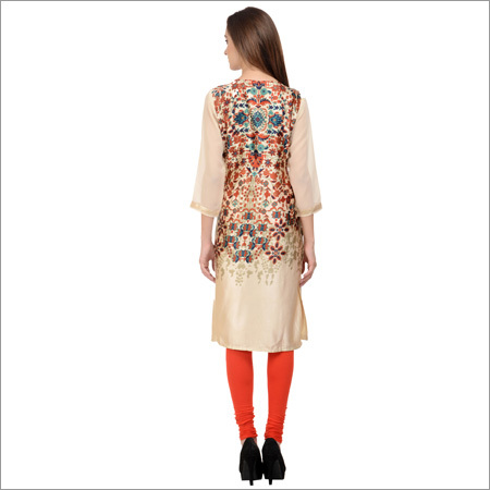 Designer Long Cotton Kurti