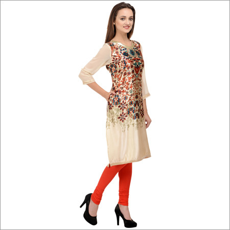 Designer Long Cotton Kurti
