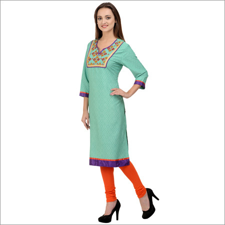 Embroidered Polyester Kurti