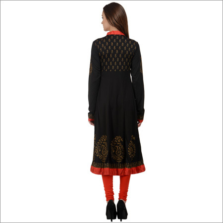 Black Anarkali Kurti