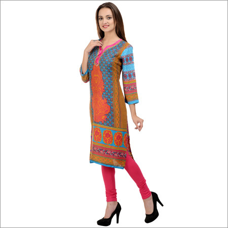 Printed Rayon Kurti