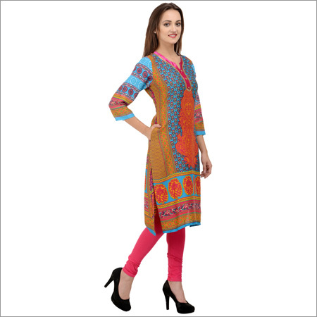 Printed Rayon Kurti