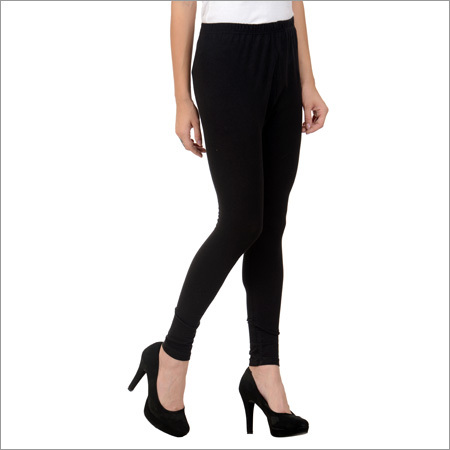 Indian Black Cotton Lycra Leggings