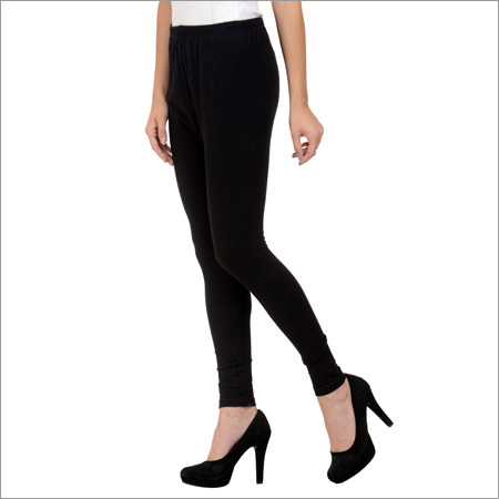 Indian Black Cotton Lycra Leggings