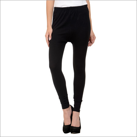 Indian Black Cotton Lycra Leggings