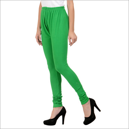 Cotton Lycra Leggings-green