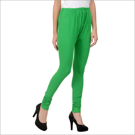 Cotton Lycra Leggings-green
