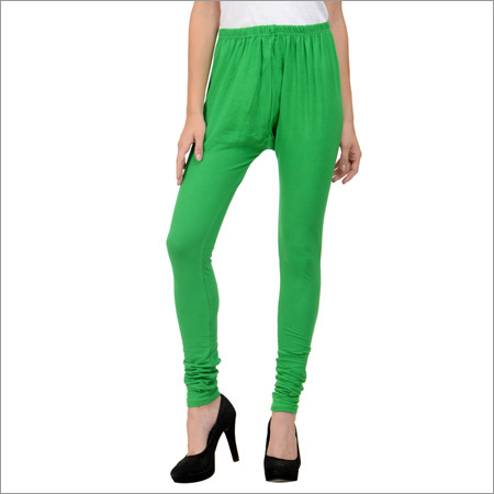 Cotton Lycra Leggings-green