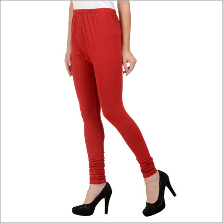Maroon Cotton Lycra Leggings
