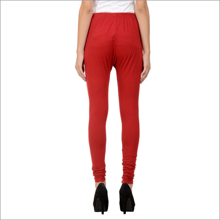 Maroon Cotton Lycra Leggings