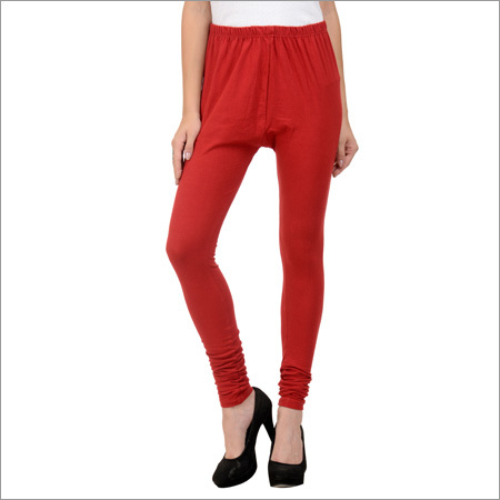 Maroon Cotton Lycra Leggings