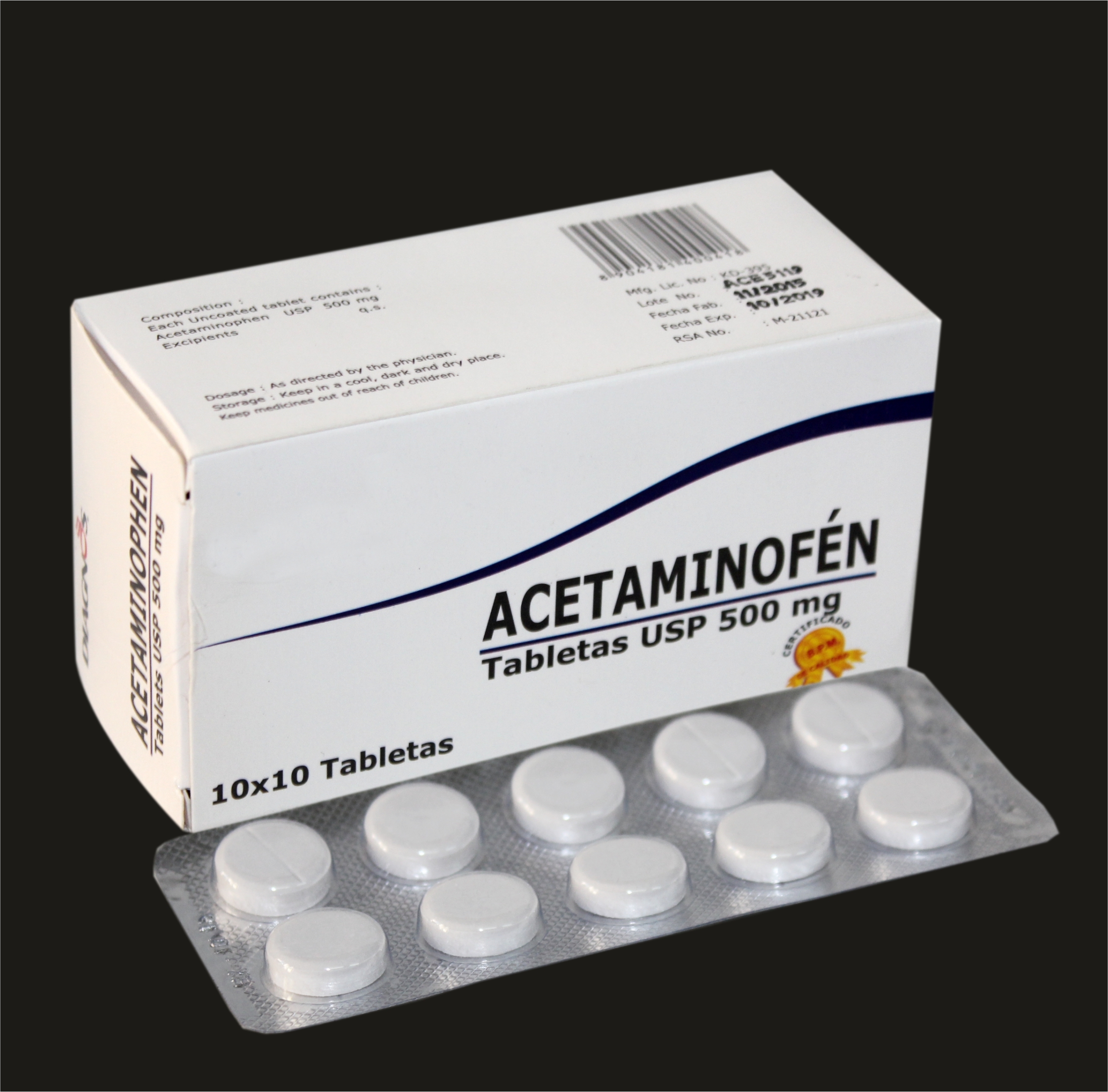 Acetaminophen Tablets Application: Headache