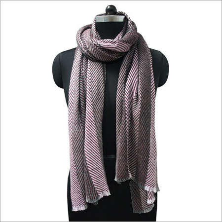 Herringbone Pashmina Wool Stoles Multi Colour