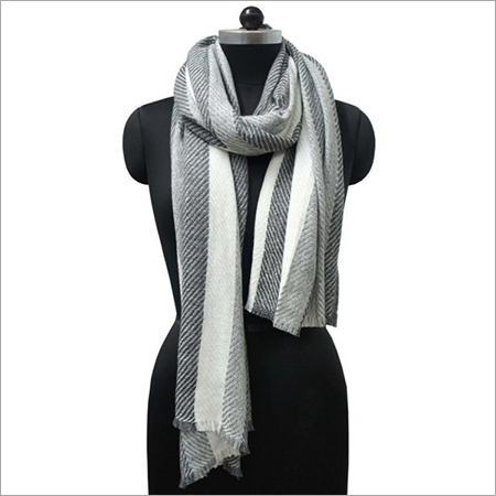 Herringbone Pashmina Wool Stoles Multi Colour