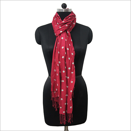 Printed Silk Shawls - 70x200 Cm , Pure Silk With Vibrant Printed Designs, Hand-made Fringe Closure For Women