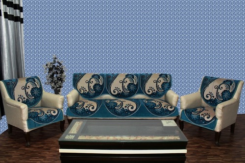 पॉलिएस्टर कॉटन चेनिल सोफा कवर ट्रीट