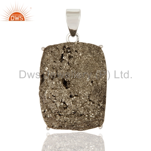 Pyrite Druzy Pendant Jewelry Supplier Gender: Women
