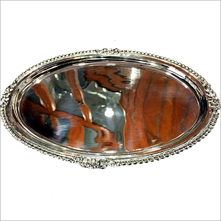 सिल्वर आयताकार थाली