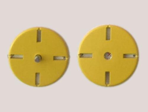 Yellow Alloy Sew On Snap Button