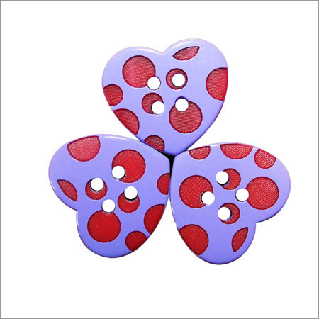 Mixed Colour Plastic Button