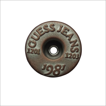 Golden Metal Jeans Button