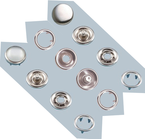 Prong Snap Button - Horn Material, Round Shape, Metallic Color | Durable, Perfect Finish, Nickel Free, Lead Free, Sturdy