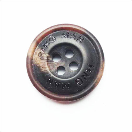 Black Plastic Button