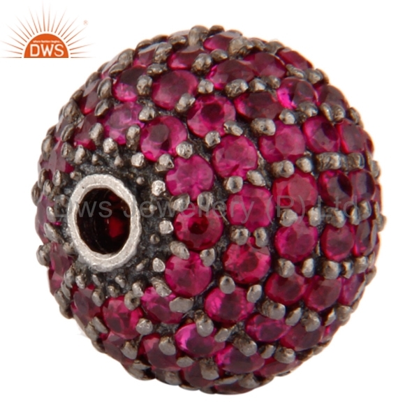 Natural Ruby Gemstone Finding Jewelry - Sterling Silver 8-10mm, Round Red Beads | Elegant Polished Durable Versatile