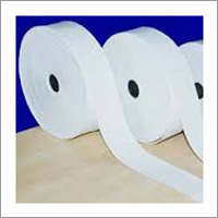 Elastic Tapes - Polyester Material, Length 25-52 Micrometers, White Color | Plain Type for Garment Usage