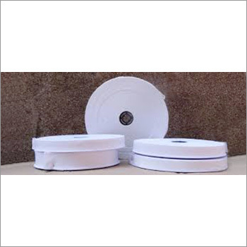 Elastic Tapes - Cotton, 25-52 Meter Length | White Color, Plain Type for Garment Usage