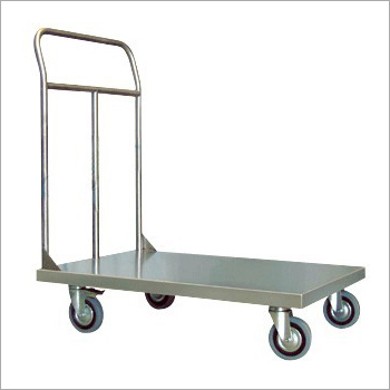 SS Platform Trolley - Durable Stainless Steel, Heavy-Duty Design for Enhanced Load Capacity