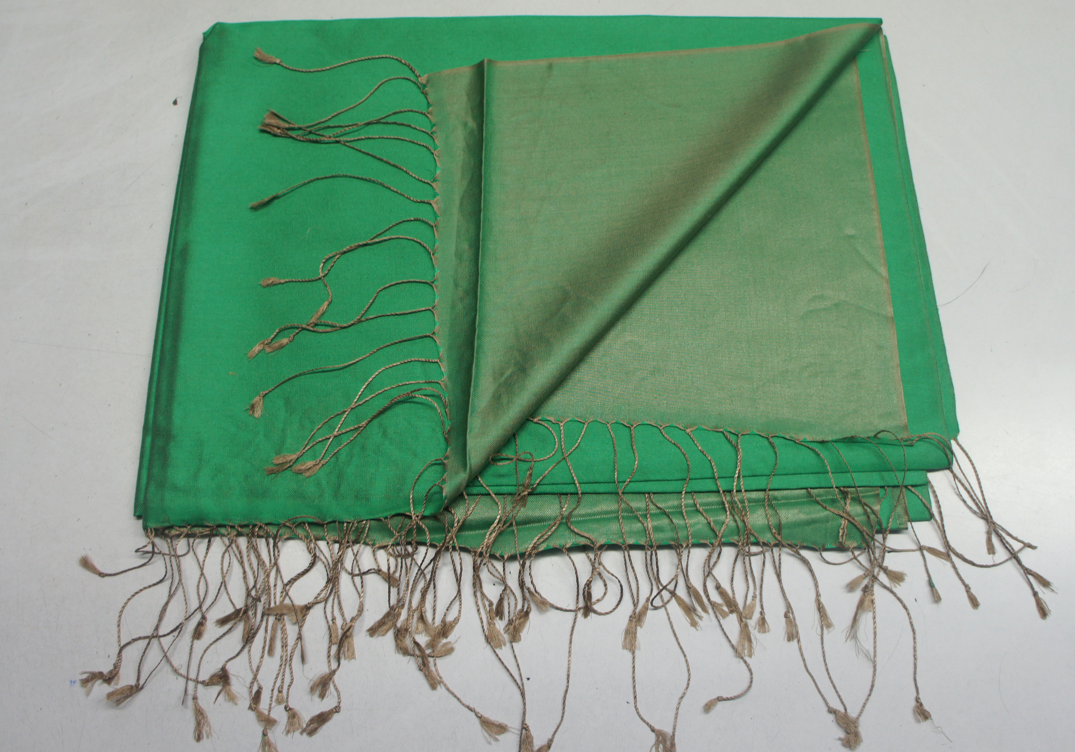 Available In Beautiful Colours Reversible Silk Shawls