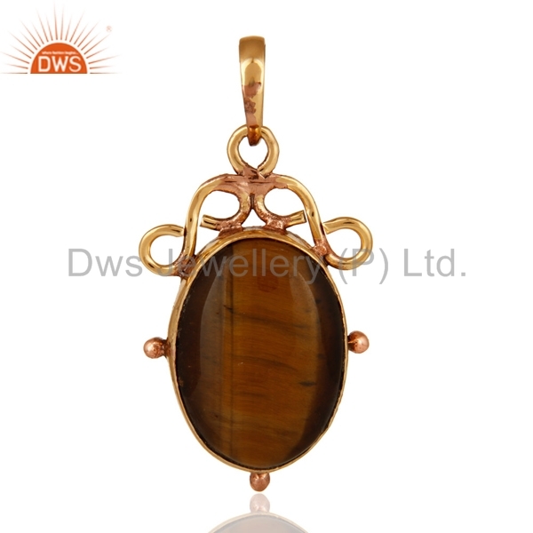 Tiger Eye Gemstone Pendant