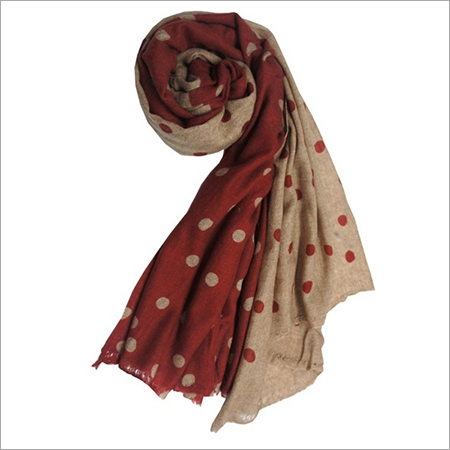 Available In Beautiful Colours Green Wool Polka Dot Shawls