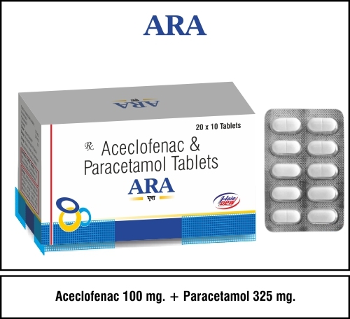 Aceclofenac 100 + Paracetamol 325 - Pain & Inflammation Relief Tablets | Safe for All Ages, Effective for Osteoarthritis, Rheumatoid Arthritis, and More