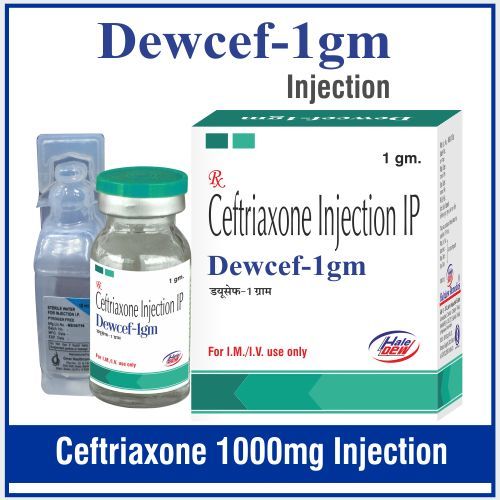 सेफ्ट्रिएक्सोन 1 ग्राम आवेदन: क्लिनिक